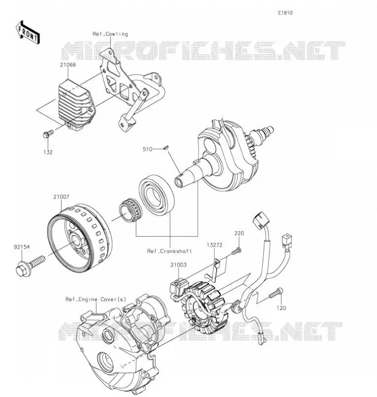 GENERATOR Kawasaki TOUT-TERRAIN 230 2021 KLX230  KLX230AMFNN