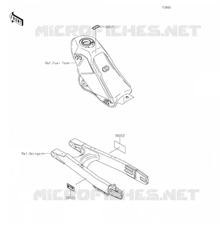 LABELS Kawasaki MOTOS 250 2019 KLX250  KLX250SKFA