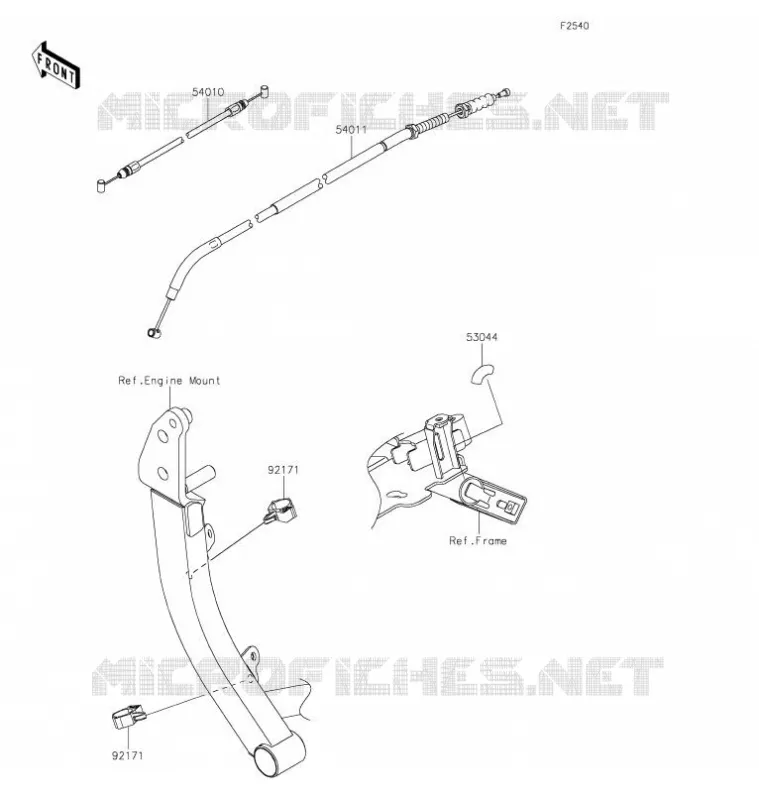 CABLES Kawasaki MOTOS 1000 2021 VERSYS 1000 SE  KLZ1000DMFNL
