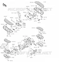 FOOTRESTS voor Kawasaki VULCAN 1700 VOYAGER 2021