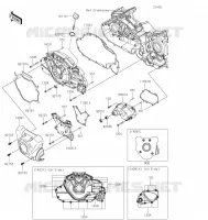 LEFT ENGINE COVER voor Kawasaki VULCAN 1700 VOYAGER 2021