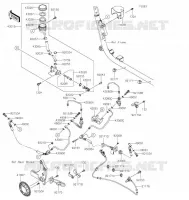 REAR MASTER CYLINDER voor Kawasaki VULCAN 1700 VOYAGER 2021