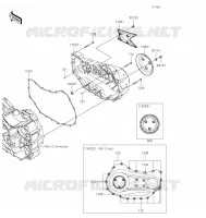 RIGHT ENGINE COVER voor Kawasaki VULCAN 1700 VOYAGER 2021