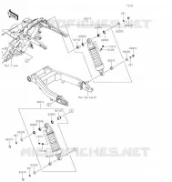 SUSPENSION / SHOCK ABSORBER voor Kawasaki VULCAN 1700 VOYAGER 2021