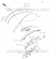 WINDSHIELD voor Kawasaki VULCAN 1700 VOYAGER 2021