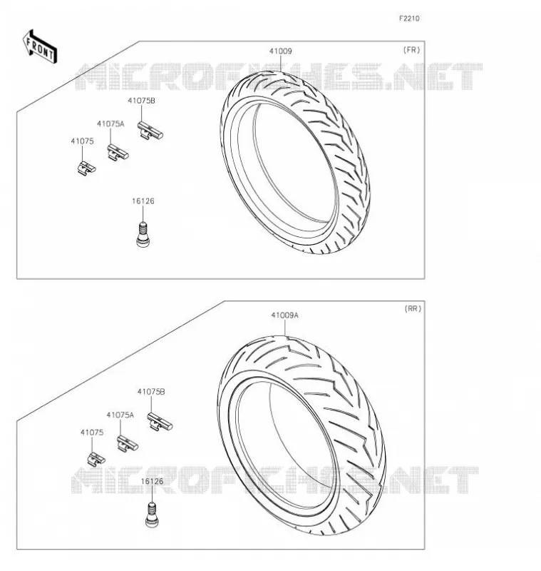 TIRES Kawasaki MOTOS 1000 2021 Z H2  ZR1000KMFAN