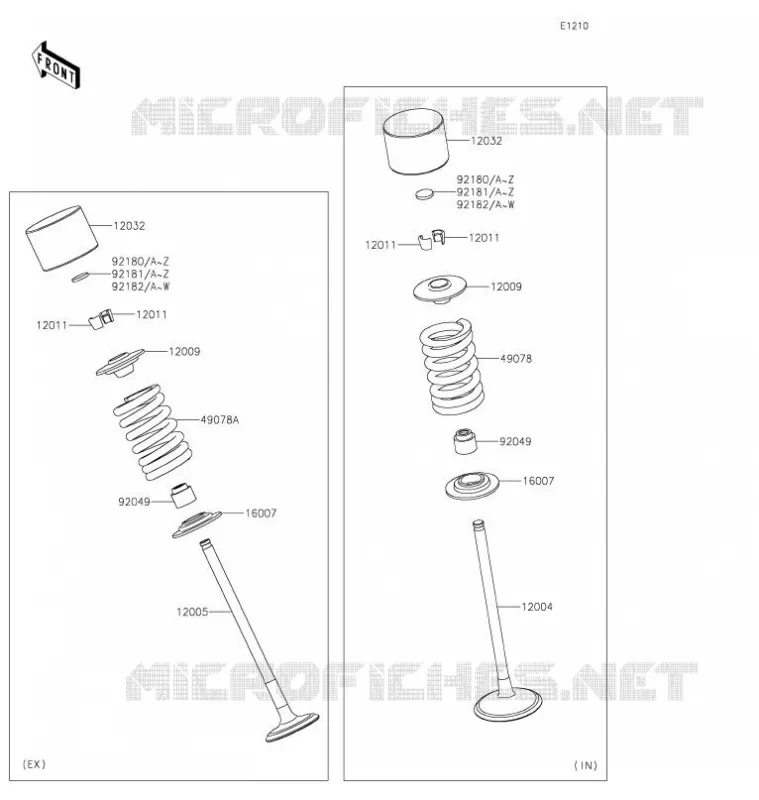 VALVE Kawasaki MOTOS 1000 2021 Z H2  ZR1000KMFNN