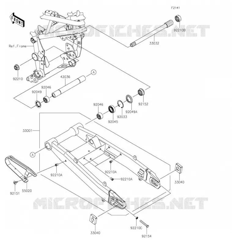SWINGARM Kawasaki MOTOS 900 2021 Z900  ZR900FMFNL