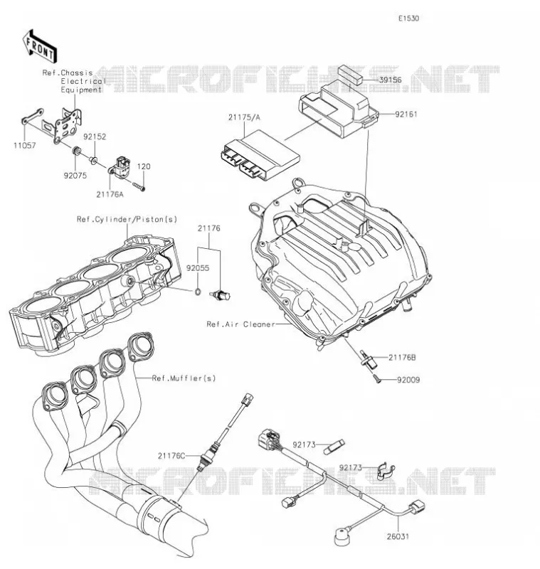 FUEL INJECTION Kawasaki MOTOS 900 2021 Z900  ZR900FMFNL