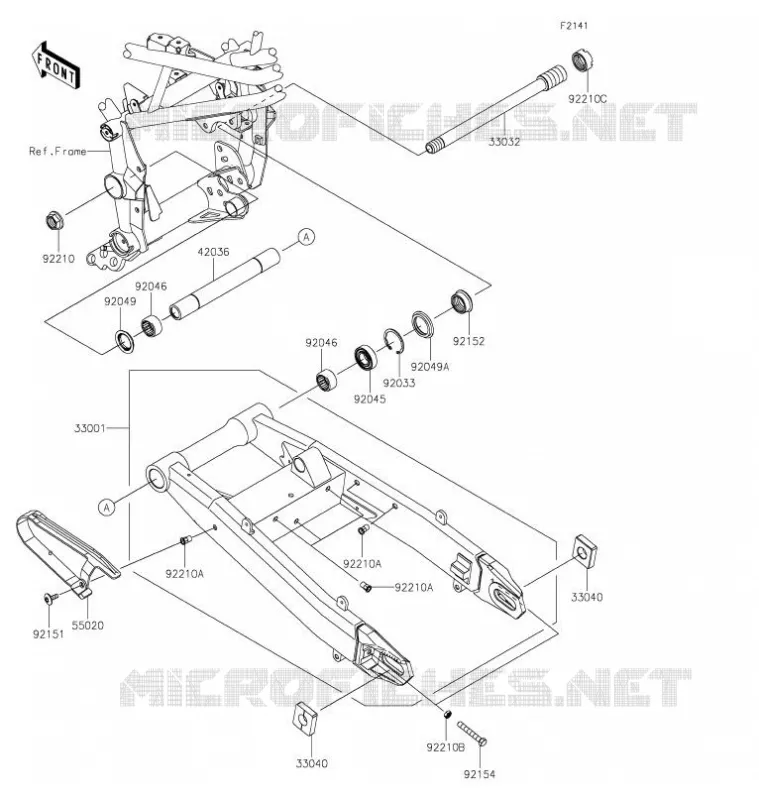 SWINGARM Kawasaki MOTOS 900 2021 Z900  ZR900HMFNN