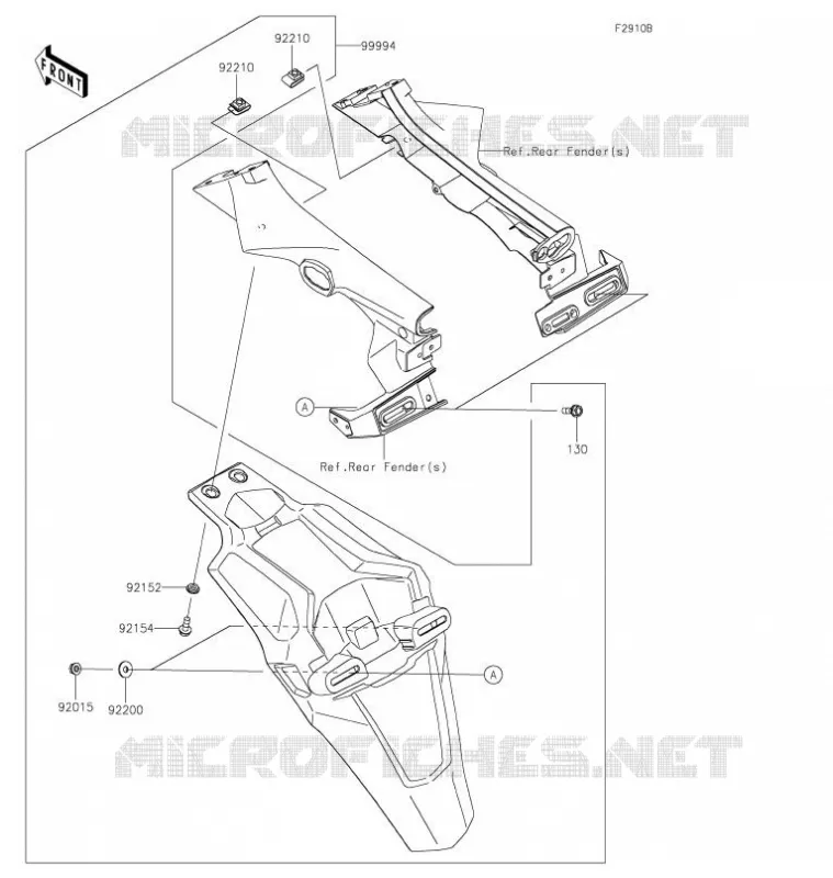 ACCESSORY(Extended Flap) Kawasaki MOTOS 900 2021 Z900  ZR900HMFNN