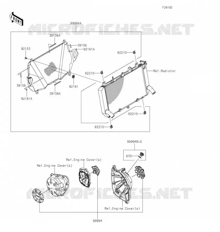 ACCESSORY(ENG. Cover Ring and Cap) Kawasaki MOTOS 900 2021 Z900  ZR900HMFNN