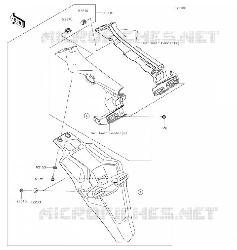 ACCESSORY(Extended Flap) Kawasaki MOTOS 900 2021 Z900  ZR900HMFNN