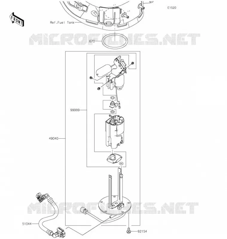 FUEL PUMP Kawasaki MOTOS 900 2021 Z900  ZR900HMFNN