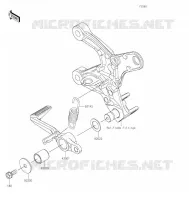 BRAKE PEDAL voor Kawasaki Z900RS 2021
