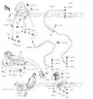 BRAKE PIPE voor Kawasaki Z900RS 2021