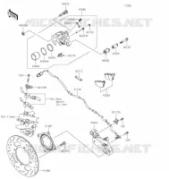REAR BRAKE voor Kawasaki Z900RS 2021