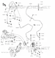 BRAKE PIPE voor Kawasaki Z900RS 2021