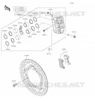FRONT BRAKE voor Kawasaki Z900RS 2021