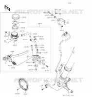 FRONT MASTER CYLINDER voor Kawasaki Z900RS 2021