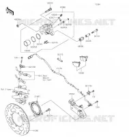 REAR BRAKE voor Kawasaki Z900RS 2021