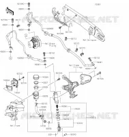 REAR MASTER CYLINDER voor Kawasaki Z900RS 2021