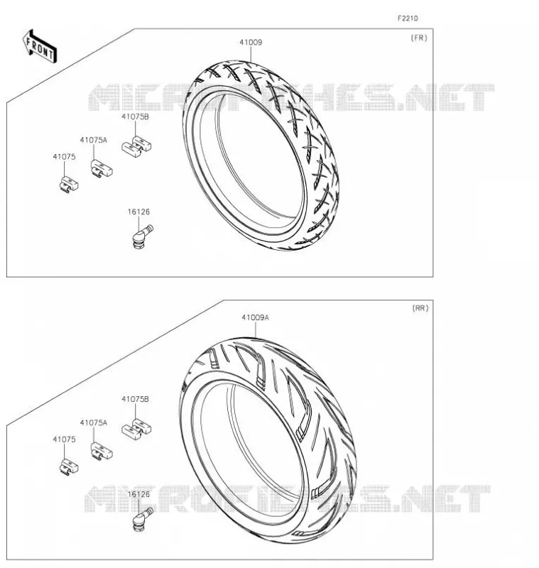 TIRES Kawasaki MOTOS 1000 2021 NINJA H2 SX SE PLUS  ZX1002DMFNN