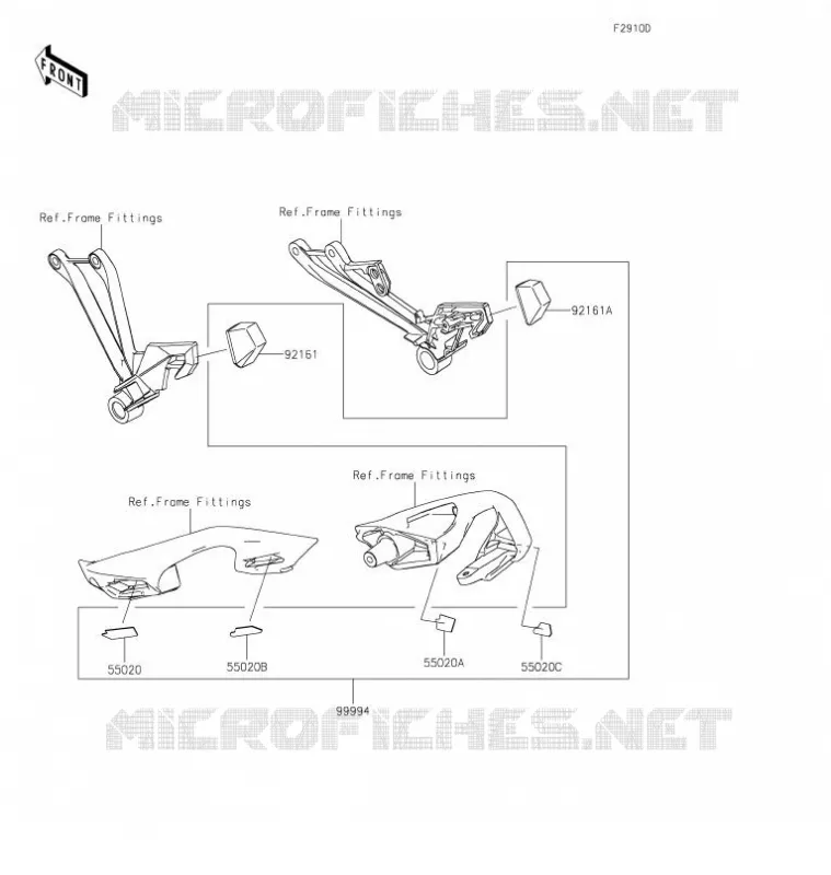 ACCESSORY(Bag Fitting Kit) Kawasaki MOTOS 1000 2021 NINJA 1000SX  ZX1002KMFNL