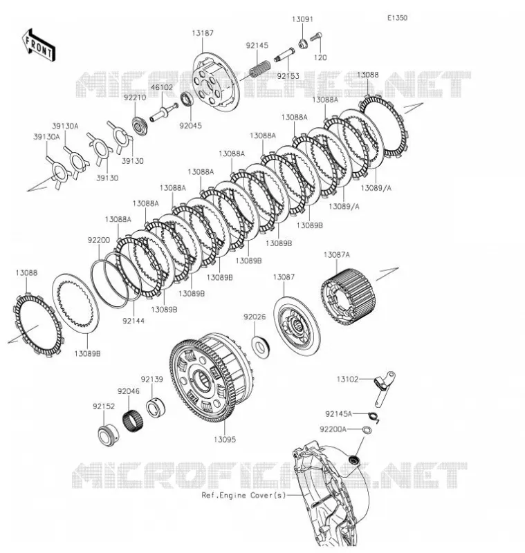 CLUTCH Kawasaki MOTOS 1000 2021 NINJA ZX-10R  ZX1002LMFAN
