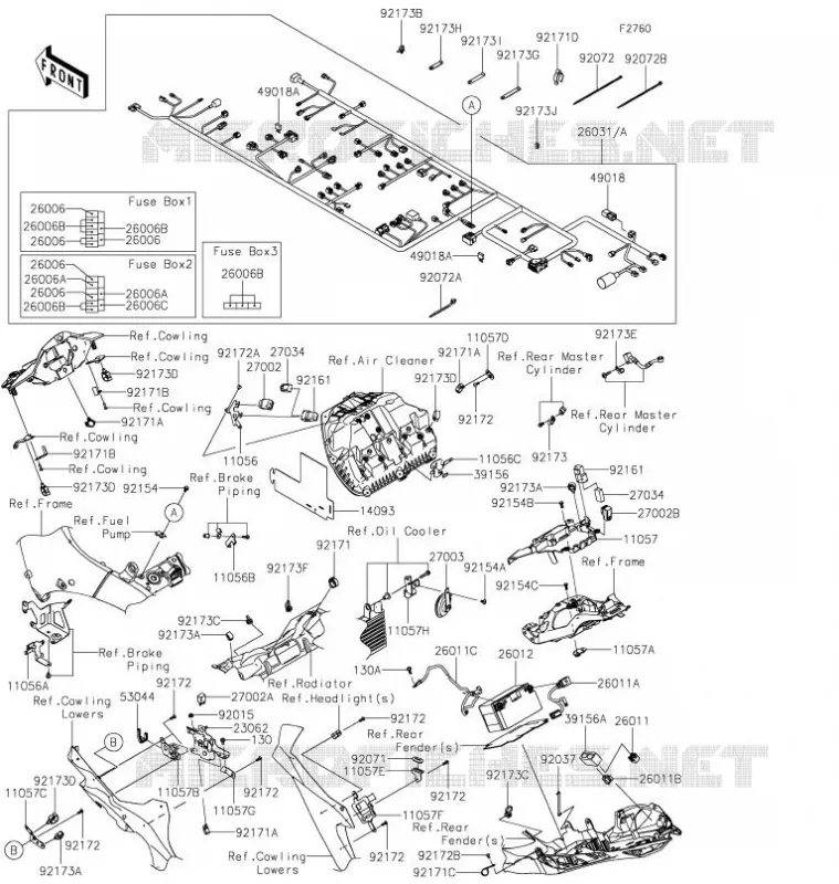 CHASSIS ELECTRICAL EQUIPMENT Kawasaki MOTOS 1000 2021 NINJA ZX-10R  ZX1002LMFNN