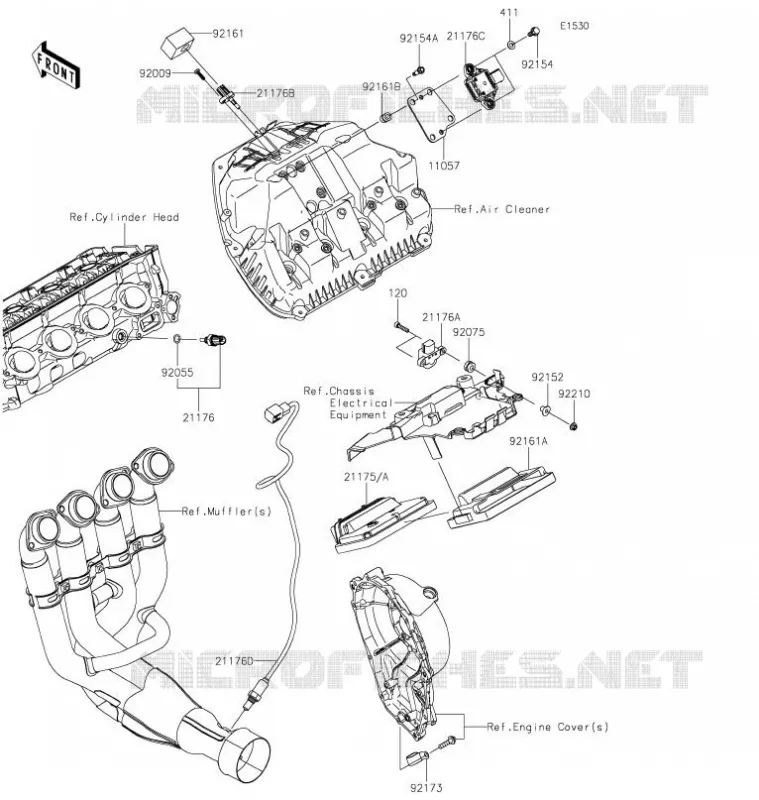 FUEL INJECTION Kawasaki MOTOS 1000 2021 NINJA ZX-10R  ZX1002LMFNN