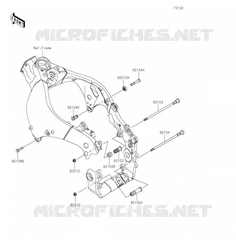 ENGINE MOUNT Kawasaki MOTOS 1000 2021 NINJA ZX-10RR  ZX1002NMFNN