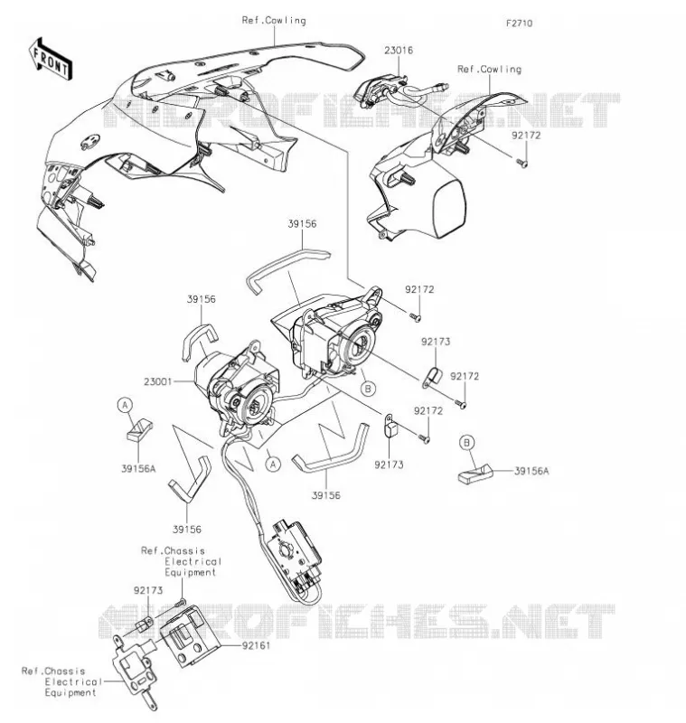 HEADLIGHT(s) Kawasaki MOTOS 1000 2021 NINJA ZX-10RR  ZX1002NMFNN
