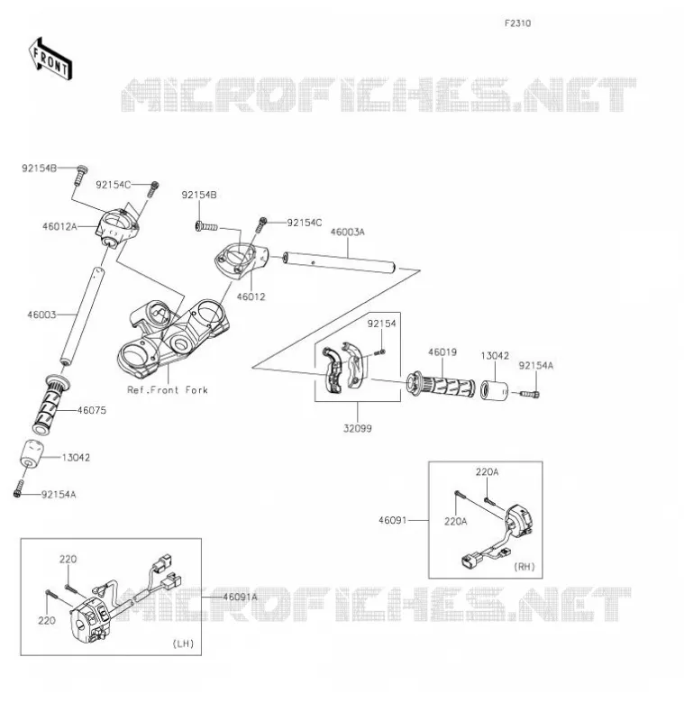 HANDLEBAR Kawasaki MOTOS 1400 2021 ZZR1400  ZX1400JMFNL