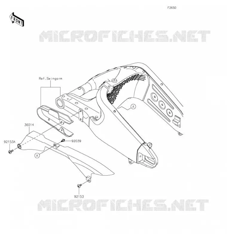 CHAIN COVER Kawasaki MOTOS 636 2021 NINJA ZX-6R  ZX636GMFAL