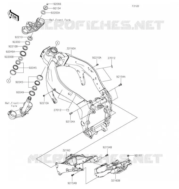 FRAME Kawasaki MOTOS 636 2021 NINJA ZX-6R  ZX636GMFAL
