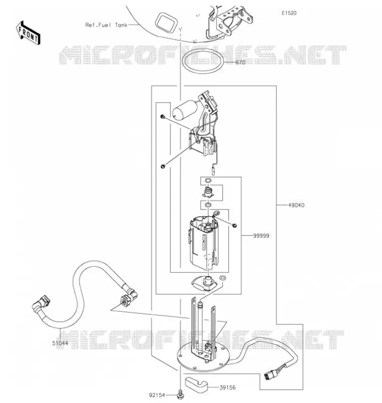 FUEL PUMP Kawasaki MOTOS 636 2021 NINJA ZX-6R  ZX636GMFAL