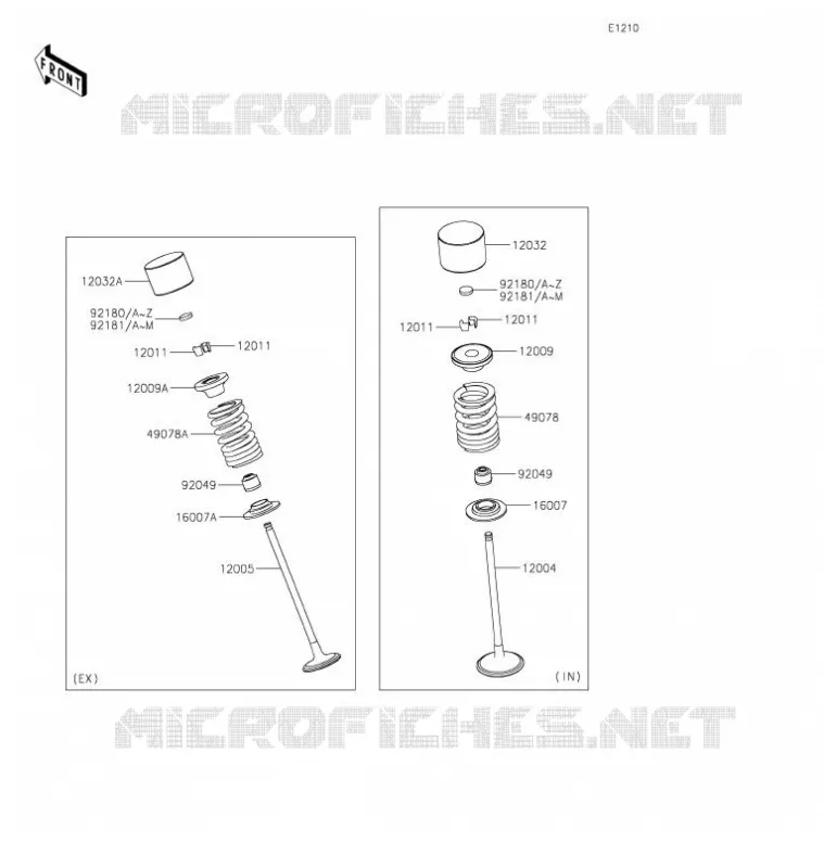 VALVE Kawasaki MOTOS 636 2021 NINJA ZX-6R  ZX636GMFAL