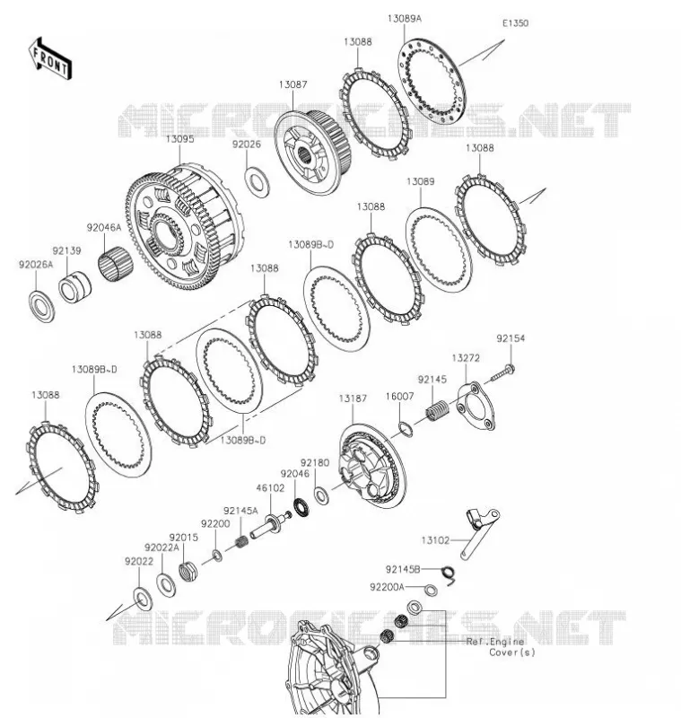 CLUTCH Kawasaki MOTOS 636 2021 NINJA ZX-6R  ZX636HMFAN