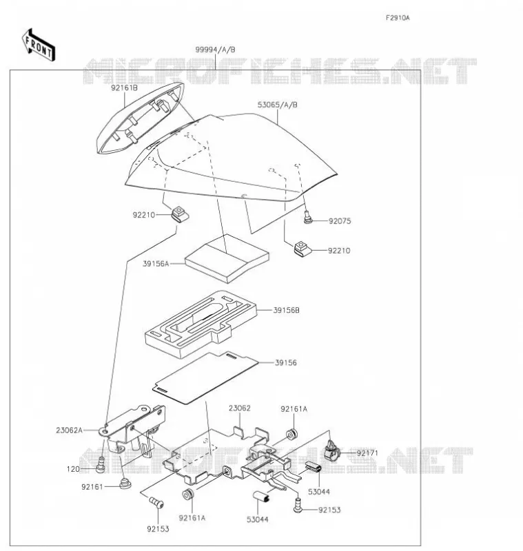 ACCESSORY(Pillion Seat Cover) Kawasaki MOTOS 636 2021 NINJA ZX-6R  ZX636HMFNN