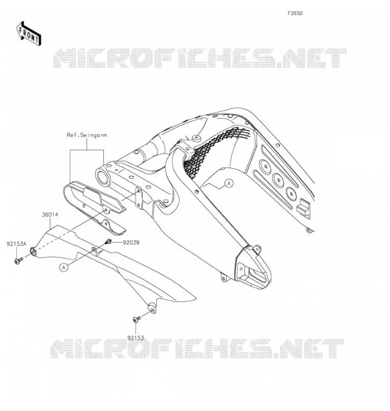 CHAIN COVER Kawasaki MOTOS 636 2021 NINJA ZX-6R  ZX636HMFNN