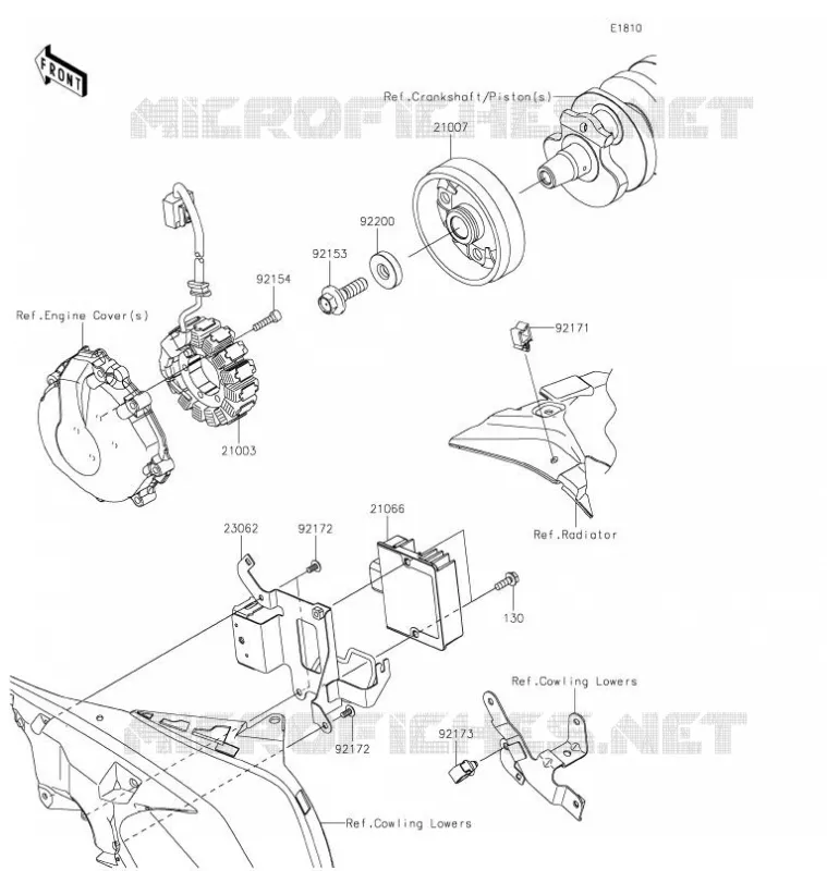 GENERATOR Kawasaki MOTOS 636 2021 NINJA ZX-6R  ZX636HMFNN