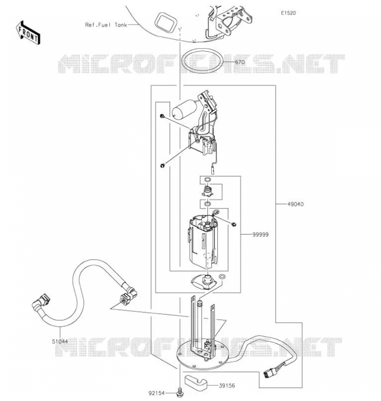 FUEL PUMP Kawasaki MOTOS 636 2021 NINJA ZX-6R  ZX636HMFNN