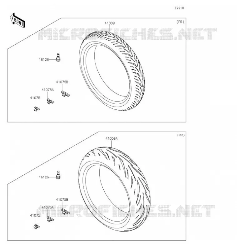 TIRES Kawasaki MOTOS 636 2021 NINJA ZX-6R  ZX636HMFNN