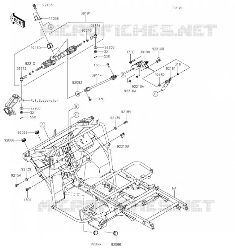 CHASSIS Kawasaki SSV 400 2021 MULE SX  KAF400JMFNN