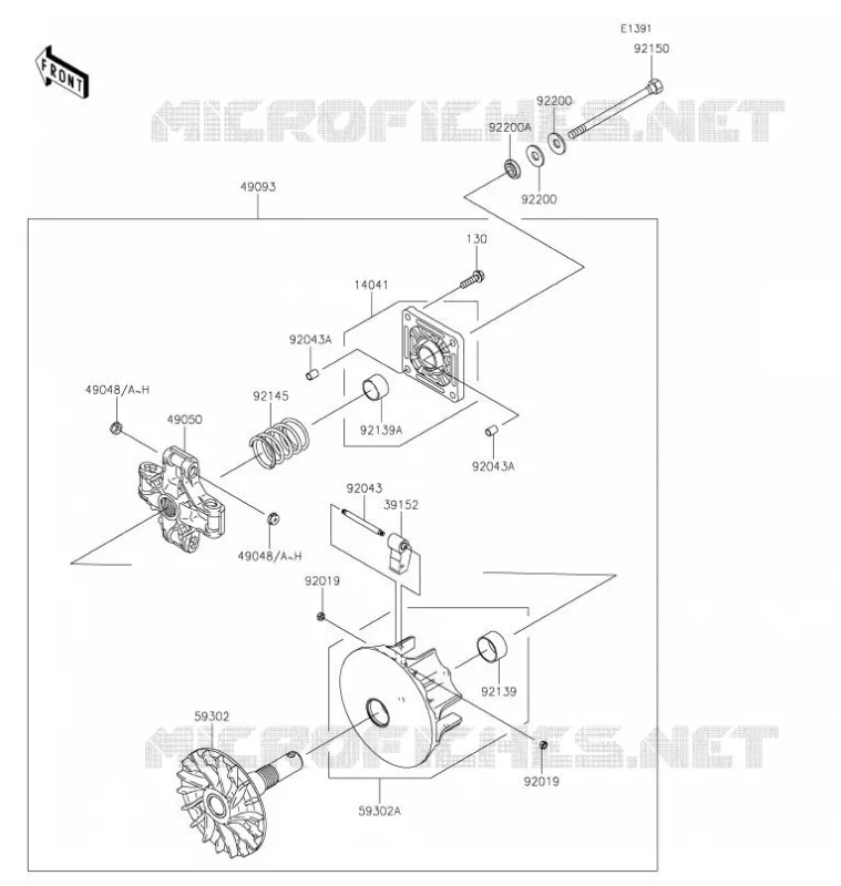 DRIVE CONVERTER Kawasaki SSV 400 2021 MULE SX  KAF400JMFNN