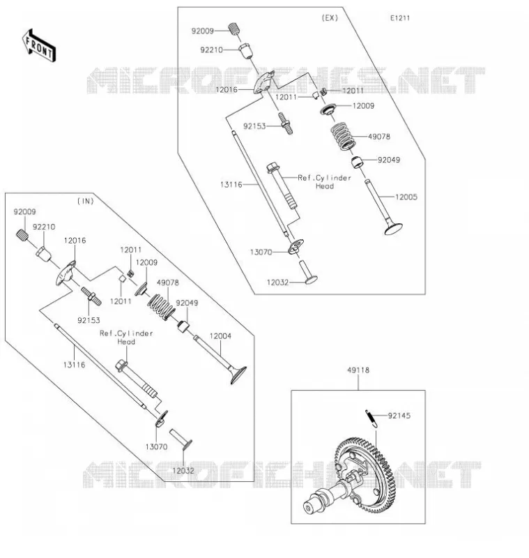 VALVE - CAMSHAFT Kawasaki SSV 400 2021 MULE SX  KAF400JMFNN