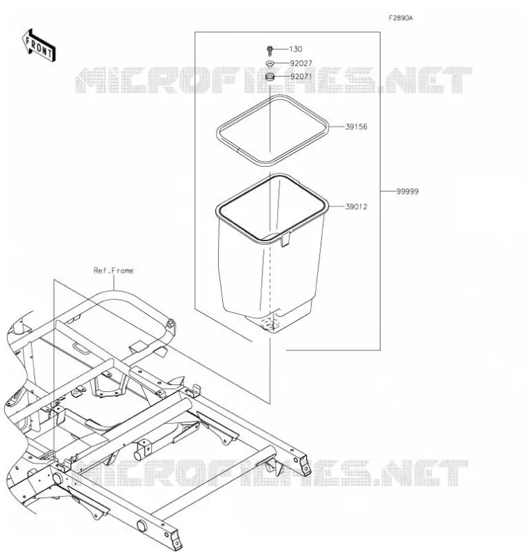 OPTION PARTS(CADRE) Kawasaki SSV 400 2021 MULE SX 4X4  KAF400RMFNN