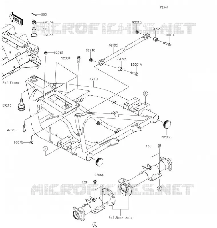 SWINGARM Kawasaki SSV 400 2021 MULE SX 4X4  KAF400RMFNN