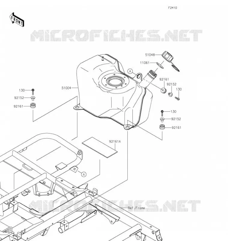 FUEL TANK Kawasaki SSV 400 2021 MULE SX 4X4  KAF400RMFNN